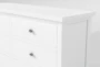 Kyrie Black Twin Metal 4 Piece Bedroom Set With Larkin White Dresser, Chest Of Drawers + Nightstand - Detail