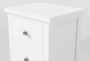 Kyrie Black Twin Metal 4 Piece Bedroom Set With Larkin White Dresser, Chest Of Drawers + Nightstand - Detail