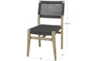 Weave Dark Grey Dining Chair Set Of 2 - Detail