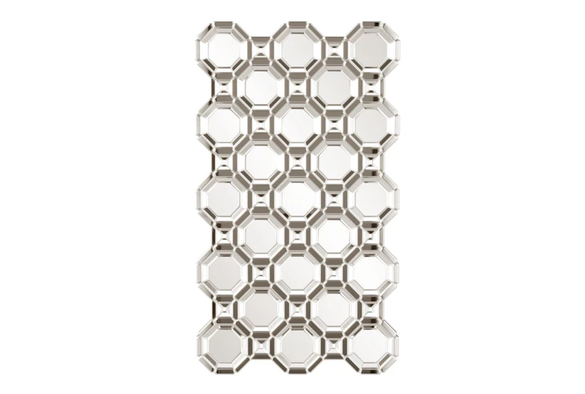 43X75 Faceted Octagon Tiles Leaner Mirror - 360