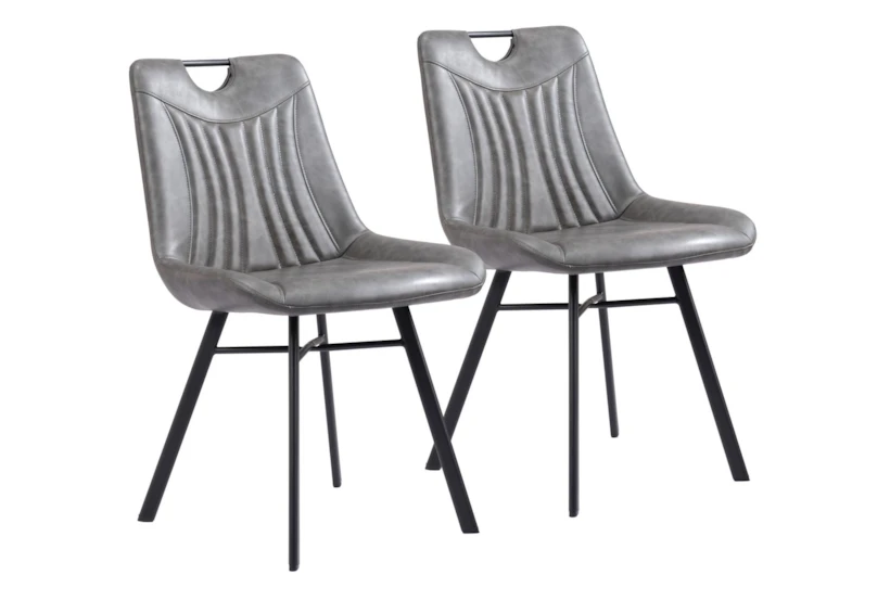 Paige Grey Contract Grade Dining Chair Set Of 2 - 360