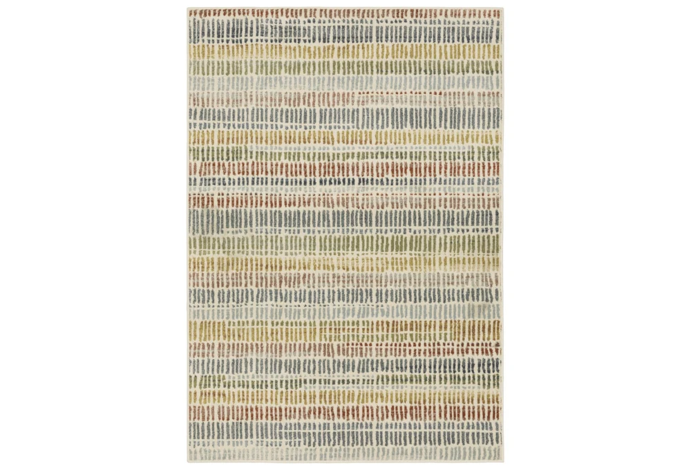 9'8"X12'7" Rug-Brennan Multi Color Stripes