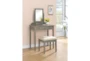 Ivy Grey Vanity Table + Stool - Room