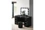 Ava Black 3 Piece Vanity Set - Room