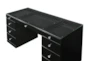 Ava Black Vanity Table + Stool - Detail