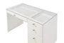 Mya White Vanity Table + Stool - Detail