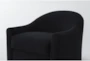 Merion 35" Velvet Black Accent Chair - Detail