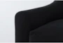 Merion 35" Velvet Black Accent Chair - Detail