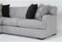 Merion Chenille 134" 2 Piece Left Arm Facing Sofa Sectional With Reversible Chaise - Detail