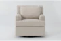 Roam Sand 36" Swivel Glider Accent Chair - Front
