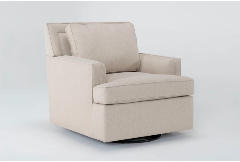 Roam Sand 36" Swivel Glider Accent Chair - 360