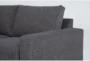 Araceli II Pewter 140" 4 Piece Sectional with Left Arm Facing Chaise - Detail