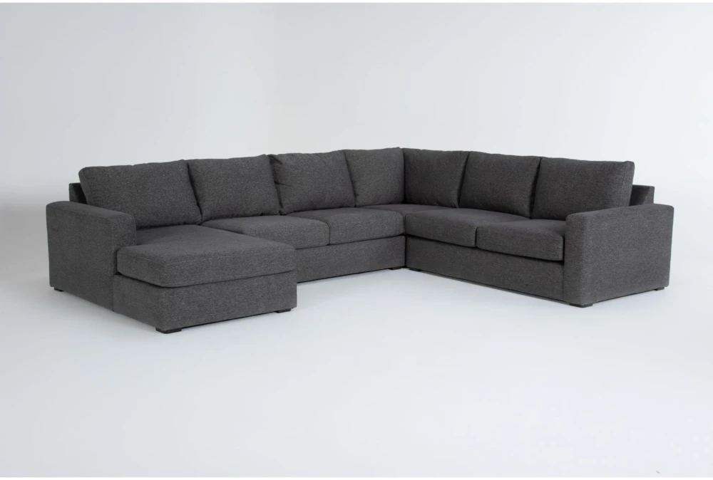 Araceli II Pewter 140" 4 Piece Sectional with Left Arm Facing Chaise