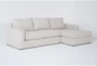 Araceli II Sand 107" 2 Piece Modular Sectional with Right Arm Facing Chaise - Signature