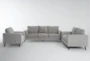 Canela II Dove 3 Piece Sofa, Loveseat & Chair Set - Signature