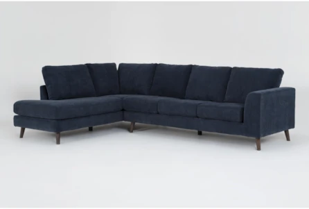 Canela II Midnight 114" 2 Piece Sectional With Left Arm Facing Corner Chaise