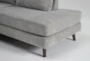 Canela II Dove 114" 2 Piece Sectional with Right Arm Facing Corner Chaise - Detail