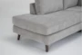 Canela II Dove 114" 2 Piece Sectional With Left Arm Facing Corner Chaise & Ottoman - Detail