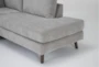 Canela II Dove 114" 2 Piece Sectional with Right Arm Facing Corner Chaise & Ottoman - Detail