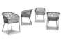 Palm Bliss Outdoor Dining Chairs Set Of 4 - Signature