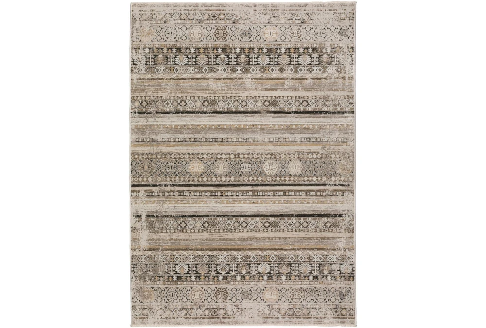 7'10"X10' Rug-Ivan Traditional Bands Taupe
