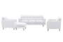 London Optical White 4 Piece Sofa, Loveseat, Arm Chair & Ottoman - Signature