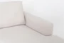 Araceli II Sand 140" 4 Piece Sectional with Right Arm Facing Chaise & Storage Ottoman - Detail