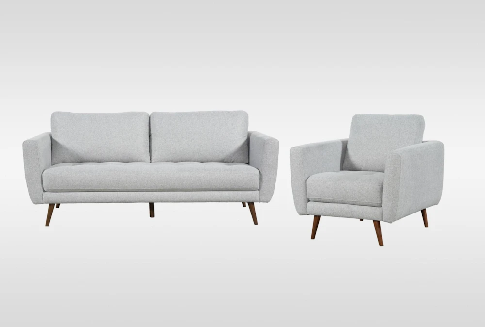 Ginger Grey 2 Piece Sofa & Chair Set