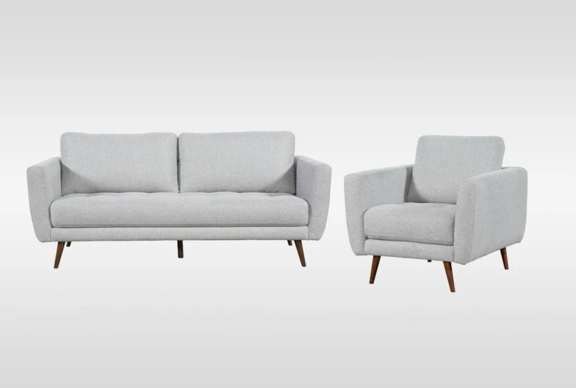 Ginger Grey 2 Piece Sofa & Chair Set - 360