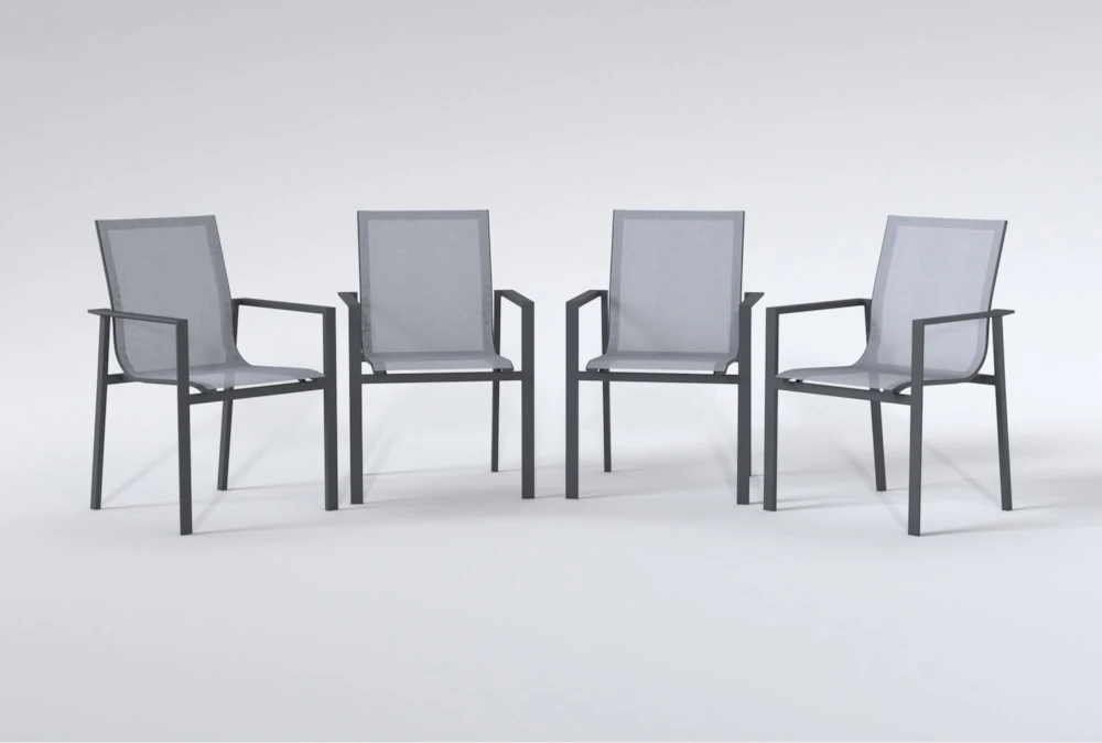 Ravelo Outdoor Sling Dining Chairs Set Of 4
