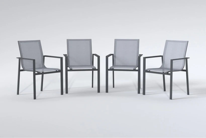 Ravelo Outdoor Sling Dining Chairs Set Of 4 - 360