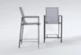 Ravelo Outdoor Sling Counter Stool Set Of 2 - Side