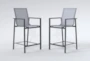 Ravelo Outdoor Sling Counter Stool Set Of 2 - Signature