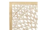 36X36 Tan Wood Traditional Carved Wall Décor - Detail
