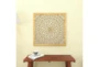 36X36 Tan Wood Traditional Carved Wall Décor - Room