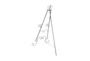 23X49 Black Metal Traditional Easel With Chain Support - Front