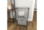 16X24 Black Metal Industrial Storage Cart With Wheels And Handles By Cosmoliving - Room