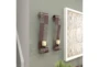 5X5 Brown Metal Traditional Wall Sconce Set Of 2 - Room