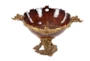 19 Inch Gold Polystone Intricate Carved Decorative Bowl - Material