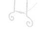 20X61 White Metal Country Cottage Easel With Chain Support - Detail