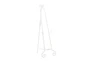 20X61 White Metal Country Cottage Easel With Chain Support - Signature