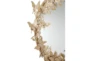 28X28 Gold Metal Round 3D Butterfly Wall Mirror - Detail