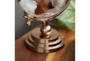 11 Inch Copper Aluminum Globe With Glass Globe - Detail