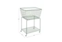 28X36 Gray Metal Industrial Storage Cart - Front