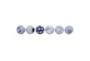 3 Inch Blue Ceramic Traditional Orbs & Vase Filler With Varying Patterns Set Of 6 - Signature