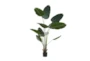 70 Inch Green Bird Of Paradise Artificial Tree With Black Plastic Pot - Back
