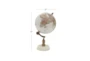 11 Inch White Marble Globe With Marble Base - Front