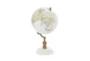 11 Inch White Marble Globe With Marble Base - Material