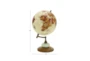 14 Inch Cream Mango Wood Contemporary Globe Globe - Front