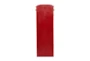 30 Inch Red Wood Telephone Booth Cd Holder - Back